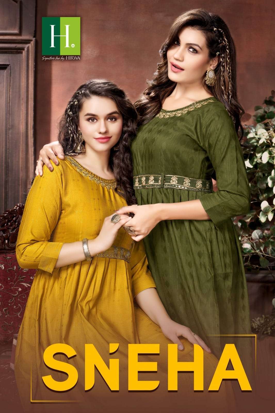 hirwa sneha series 101-106 Viscose RAYON Dobby kurti