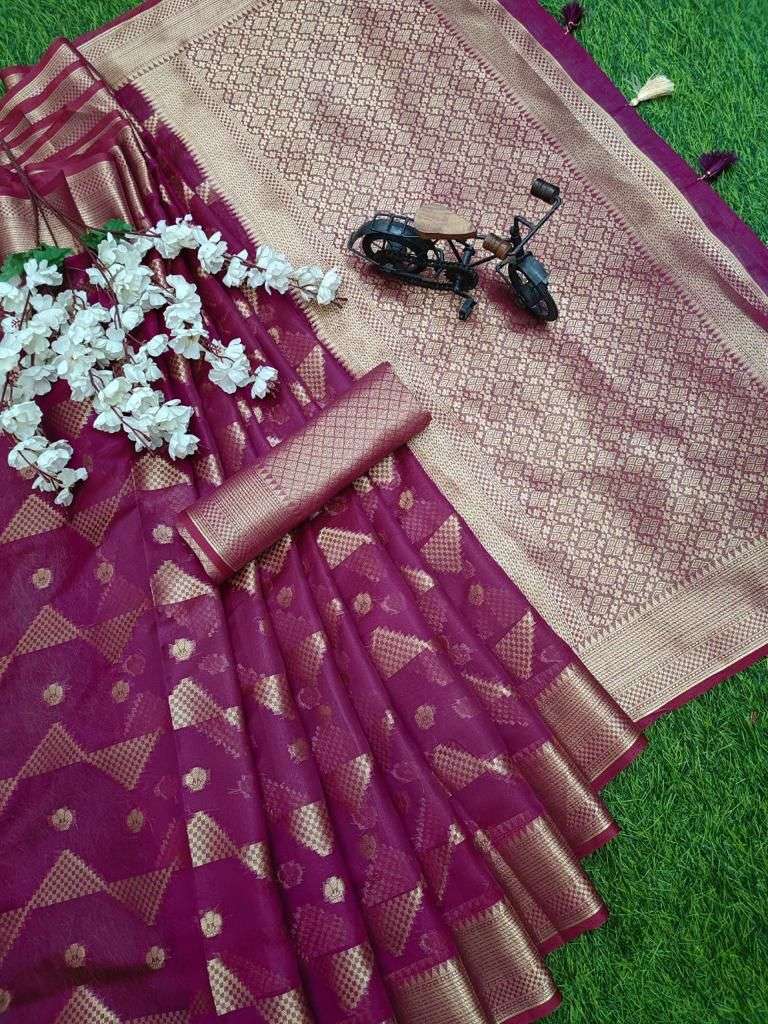 javeri designer soft organza silk saree