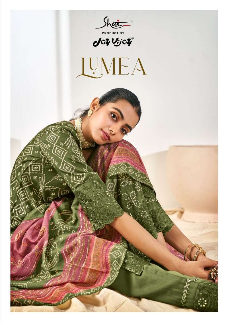 jayvijay lumea series 8651-8658 pure moga silk suit 