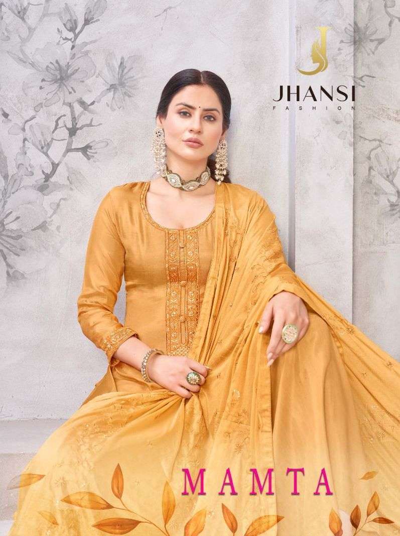 jhansi fashion mamta series 1001-1006 pure muslin suit 