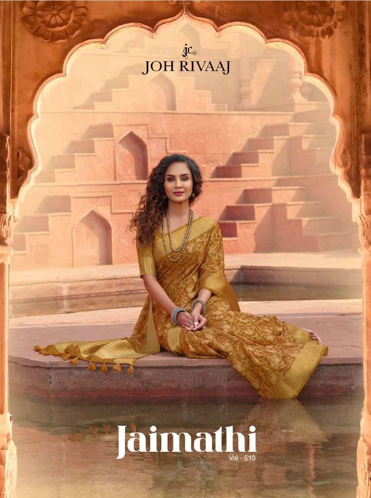 joh rivaaj jaimathi vol 510 series 51001-51009 fancy saree