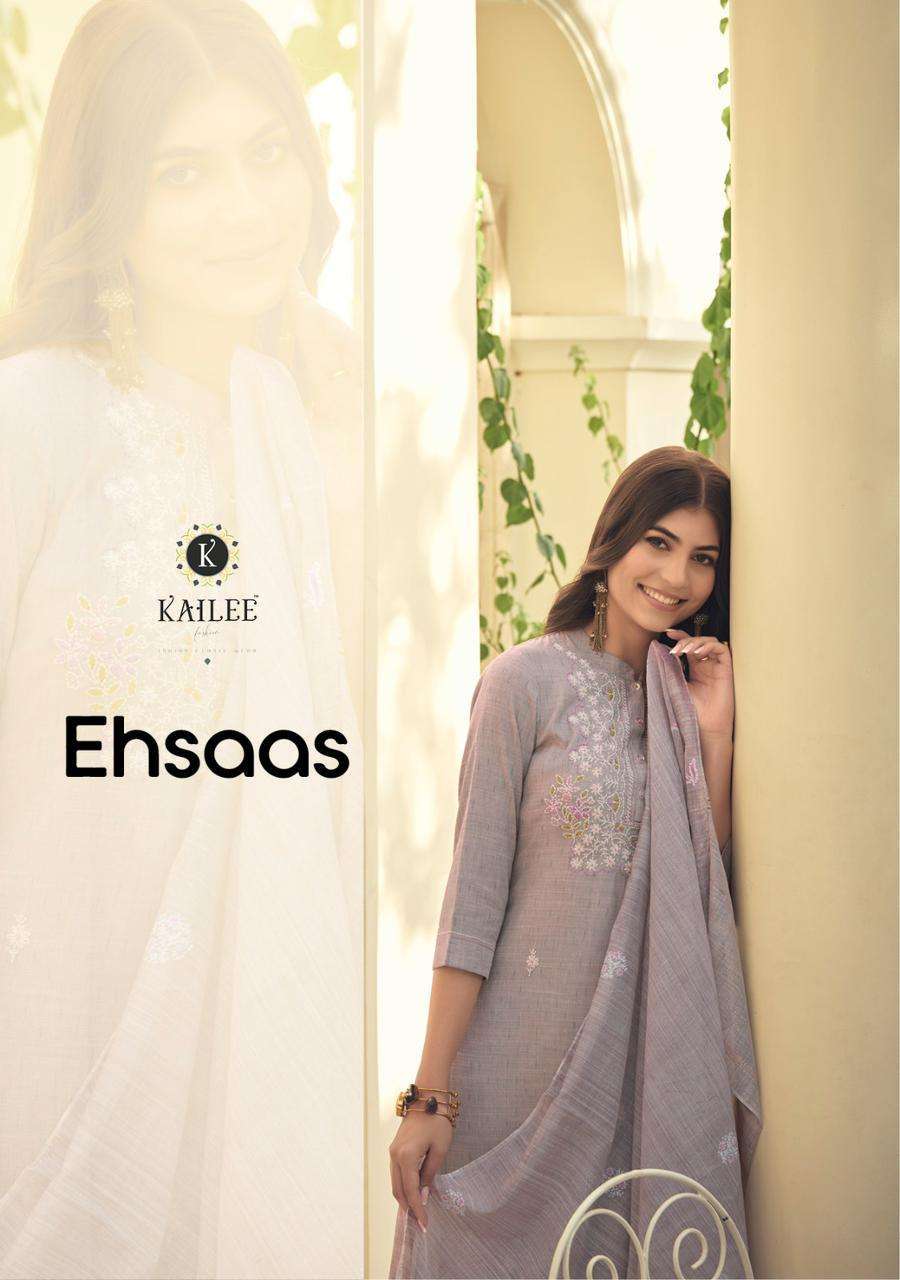 kailee fashion ehsaas series 40901-40906 pure fancy suit