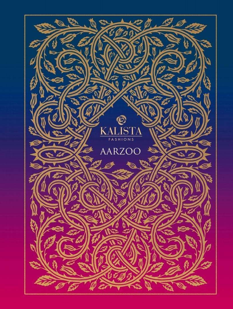 kalista fashion aarzoo series 78001-78006 blooming sitara chiffon saree