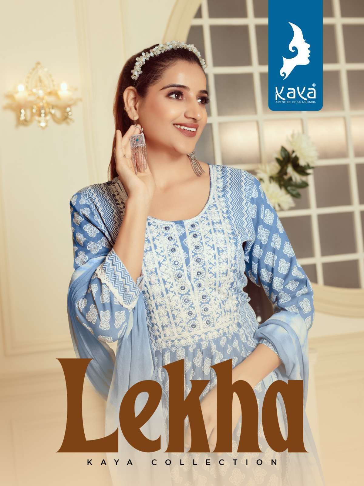 kaya lekha series 01-06 rayon print readymade suit 