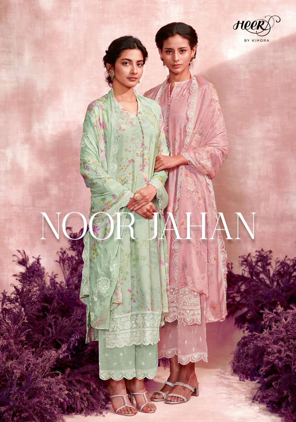 kimora heer noor jahan series 9101-9108 pure muslin suit 