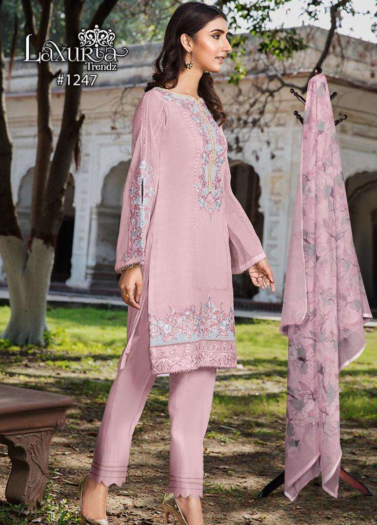 laxuria 1247 Faux Georgette readymade suit