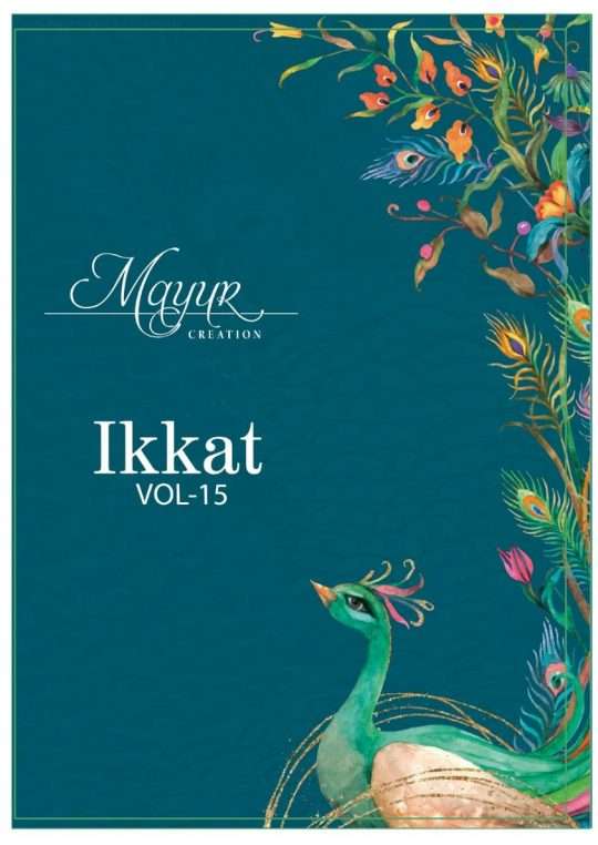 Mayur Ikkat Vol-15 series 1501-1510 Pure Cotton With Ikkat Prints suit