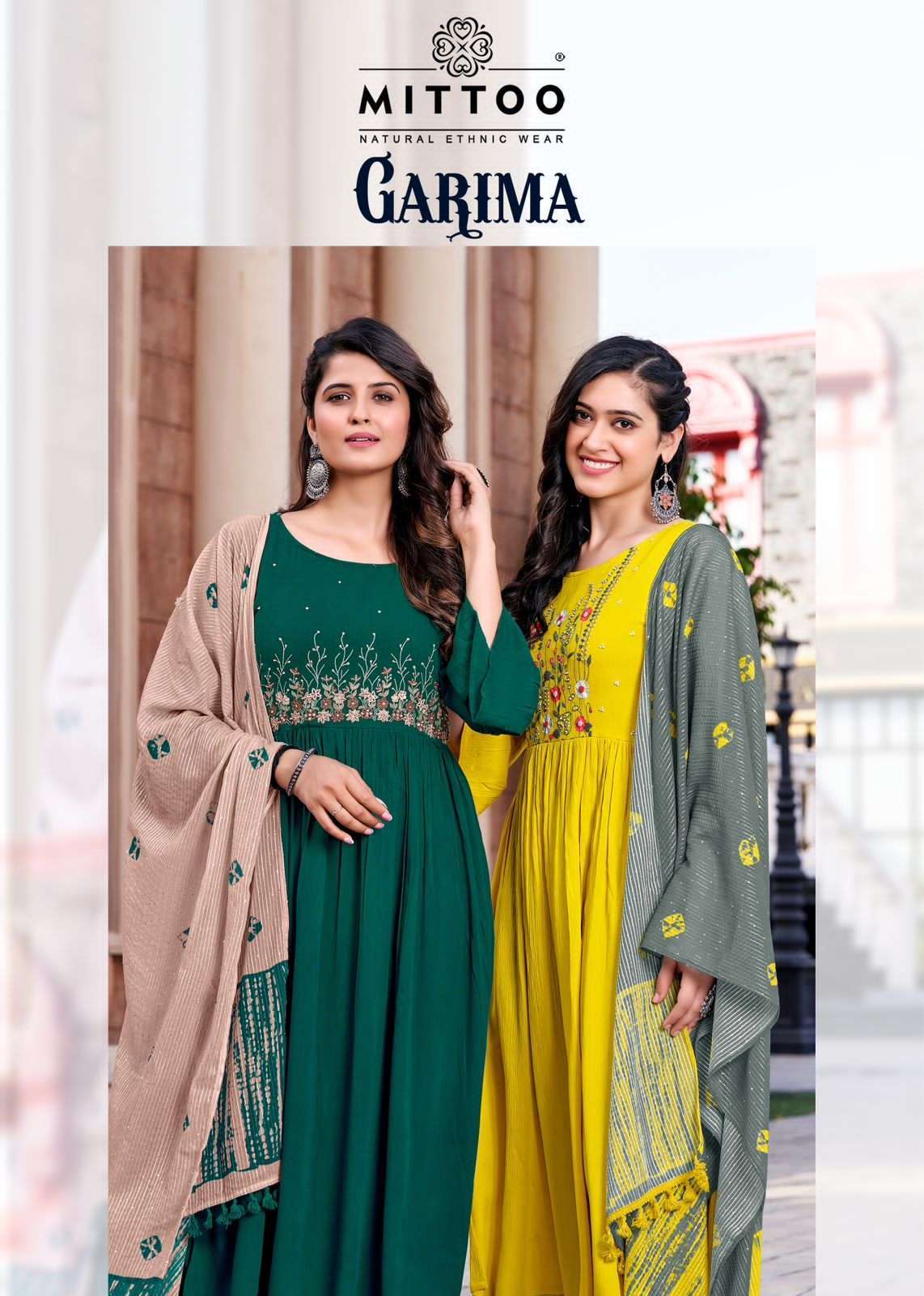 Mittoo garima series 300-3006 rayon wrinkle suit