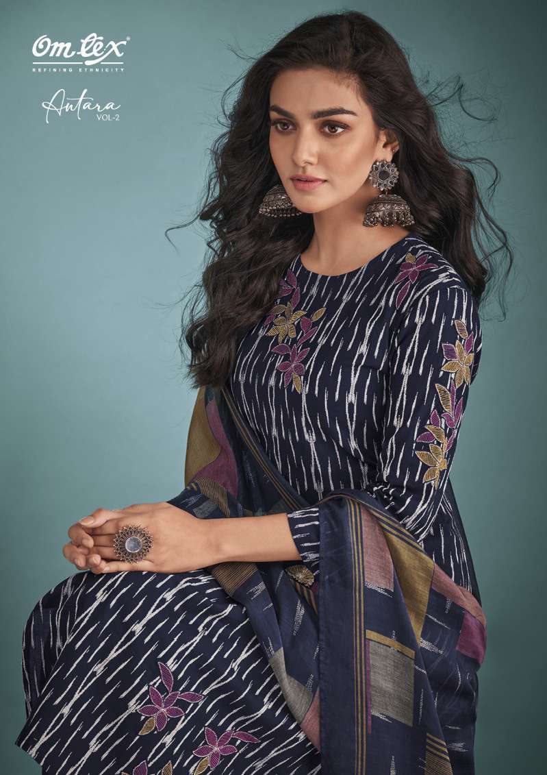 omtex antara vol 2 series 2251 handloom cotton suit 