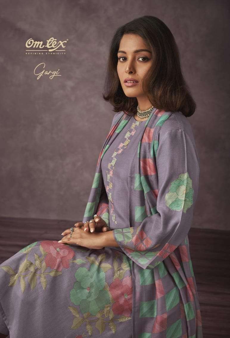 omtex gargi series 2201 pure muslin suit 