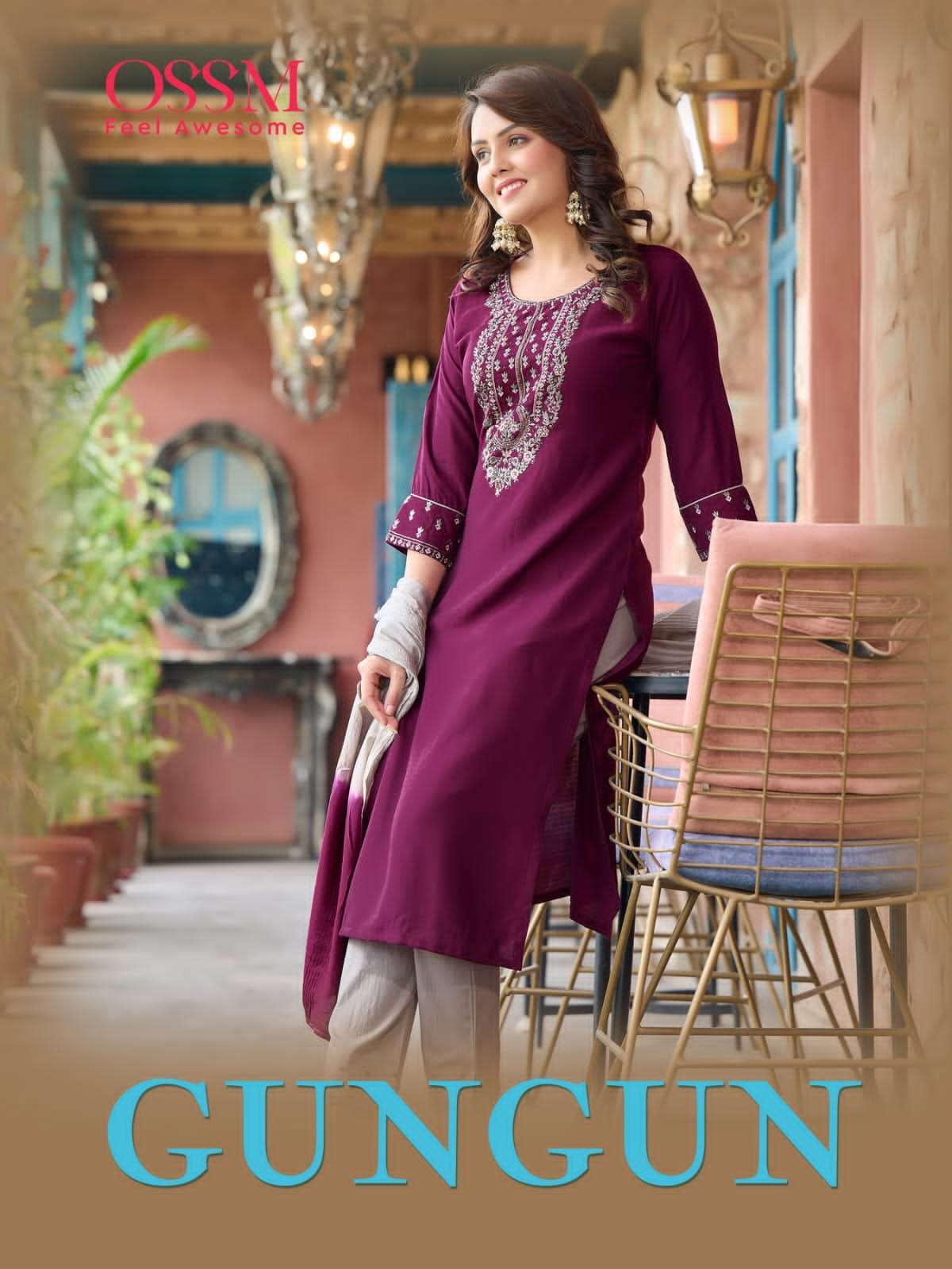 ossm gungun series 101-106 Premium Fancy Viscose suit