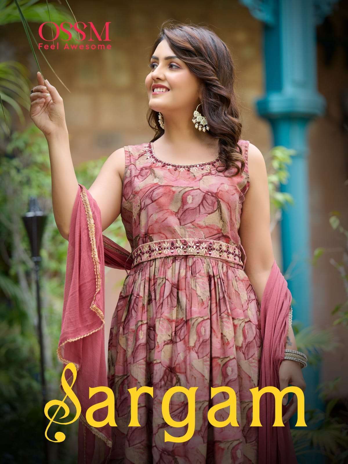 ossm sargam series 101-106 Premium Chanderi Modal readymade suit 