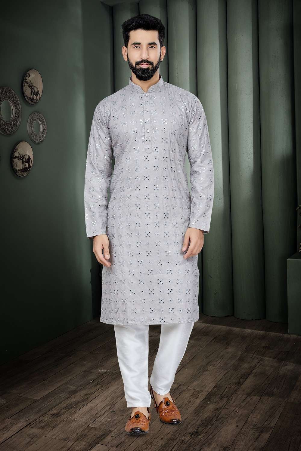 Outluk COMBO-1 Cotton with Mirror Work kurta and pajama