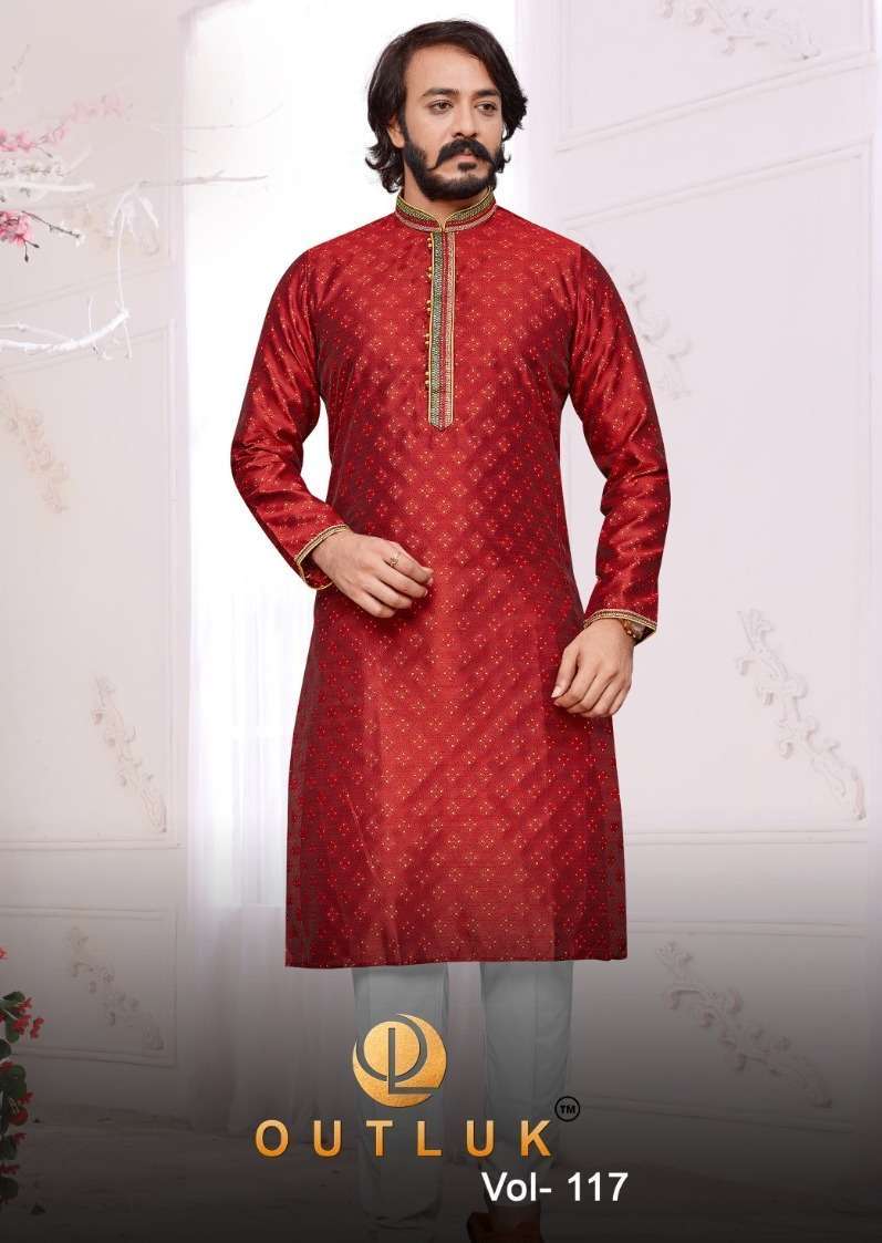 Outluk vol 117 series 117001-117007 jacquard kurta