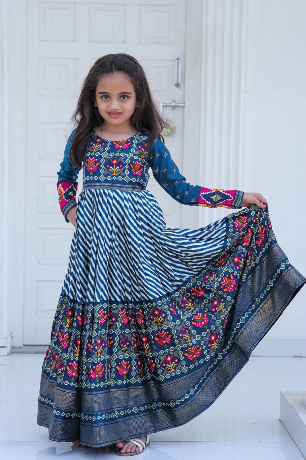 pr elia vol 2 Pashmina Silk Kids Gown