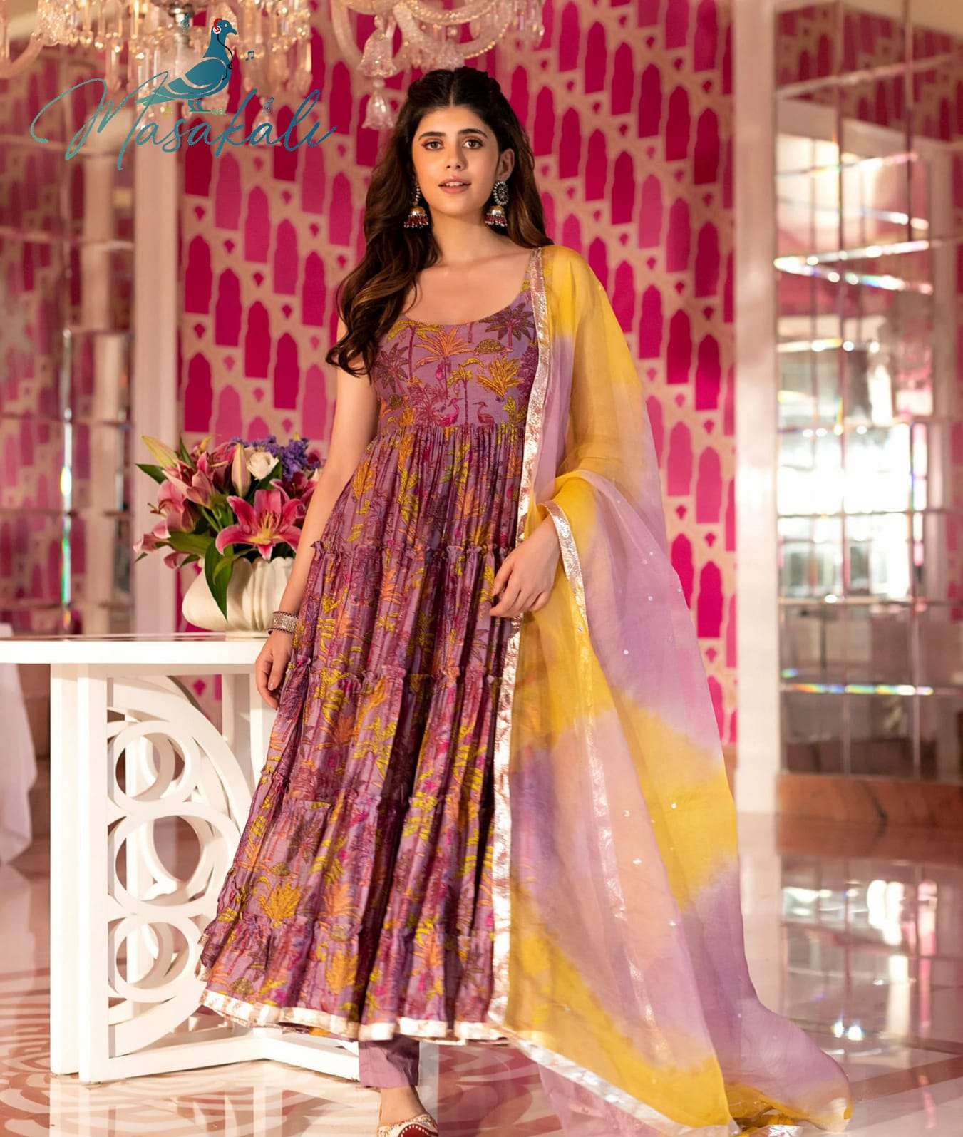 pr masakali vol 1 series 1001-1004 soft chanderi silk Fabric readymade suit