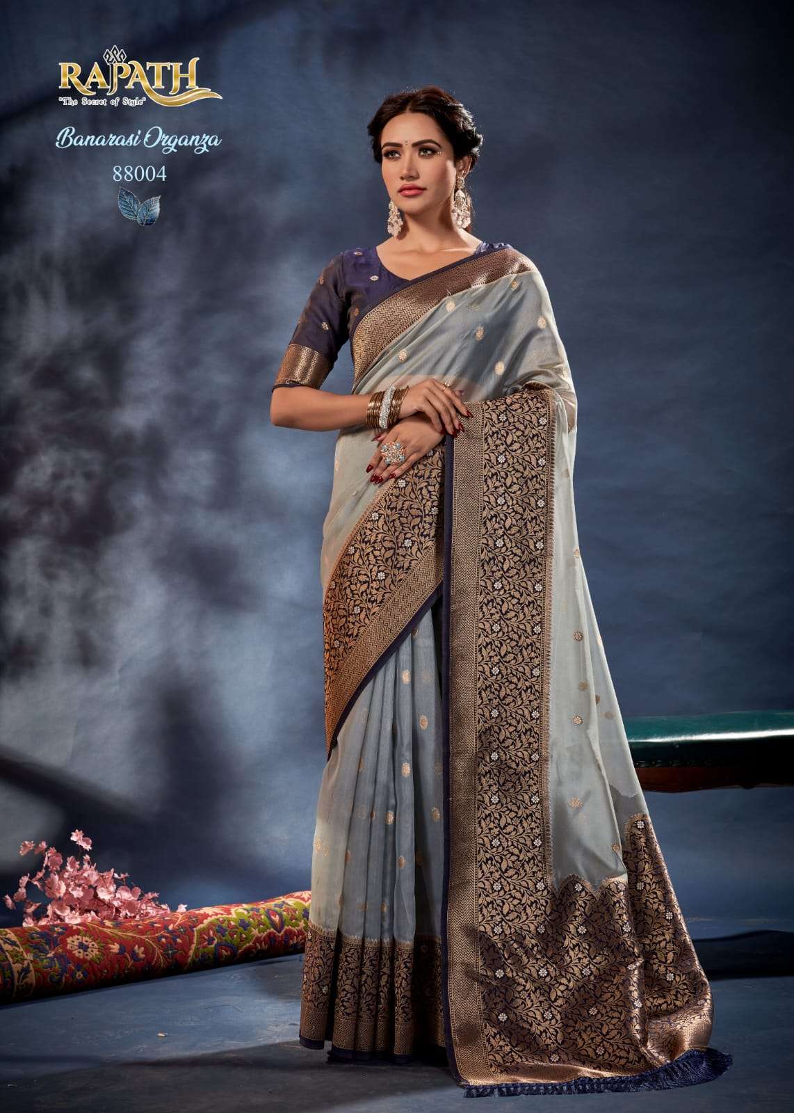 rajpath orum series 88001-88006 Banarasi Organza Silk saree