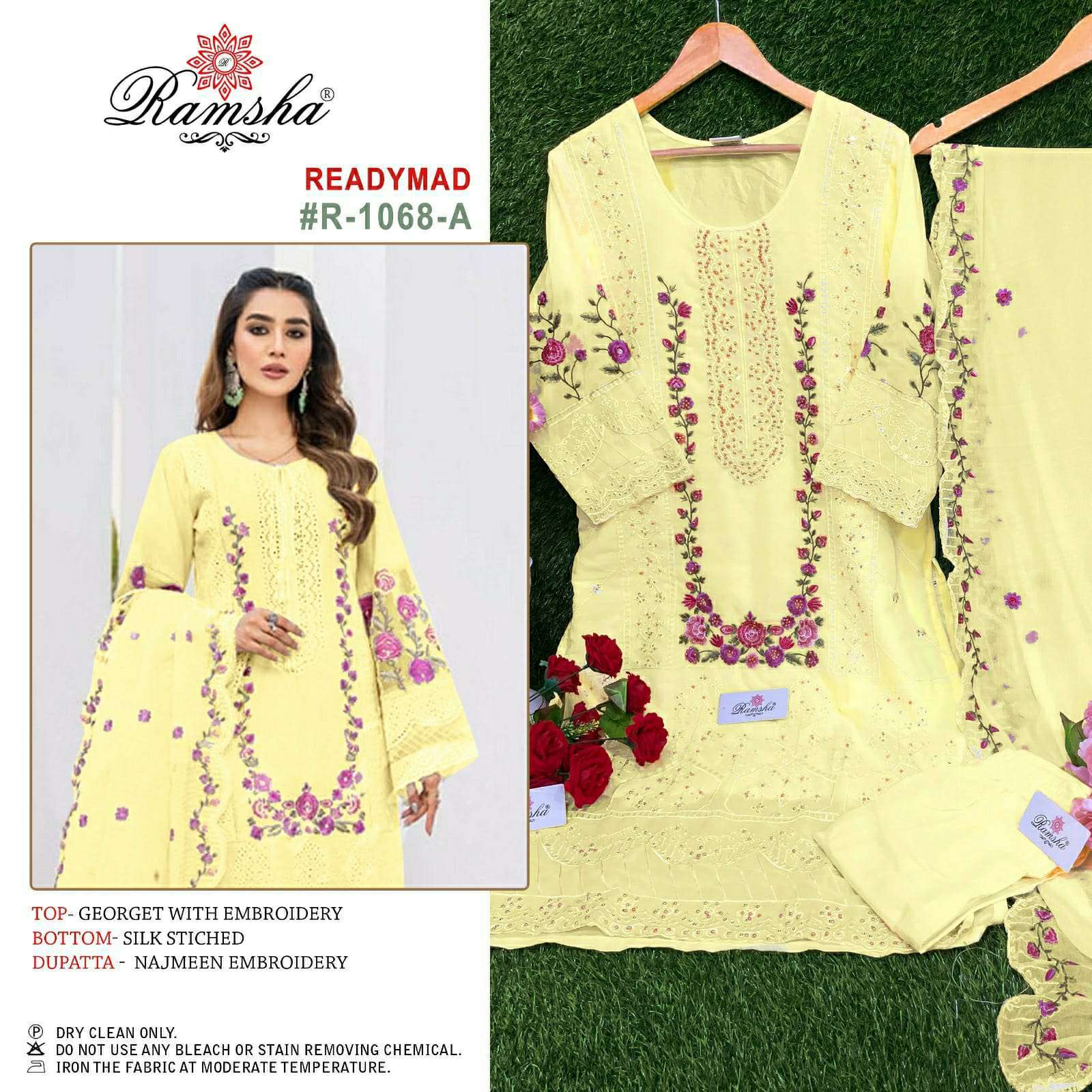 ramsha 1068 nx georgette embroidery suit 