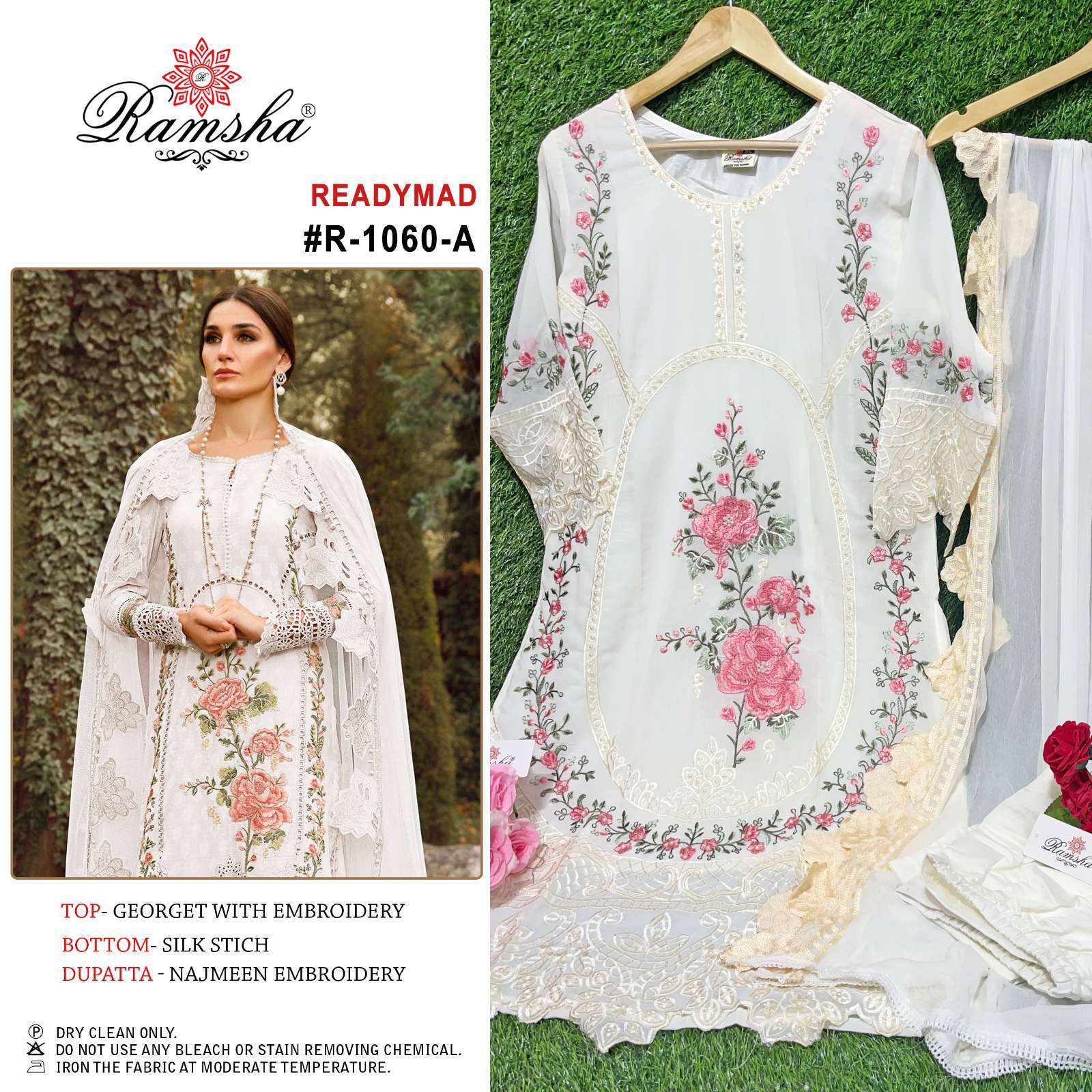 ramsha R-1060 nx georgette embroidery suit 