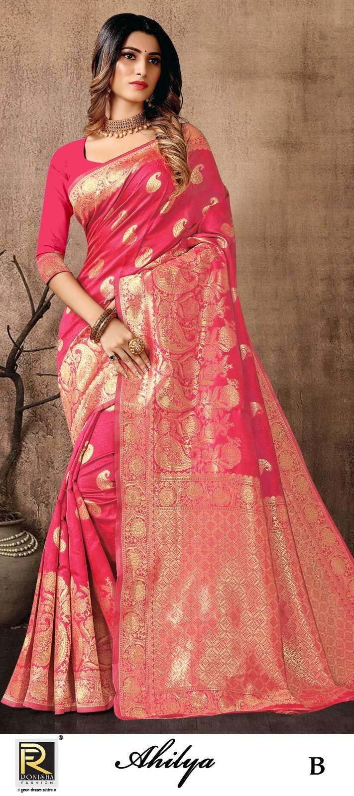 Ranjna saree ahilya silk fabrics saree