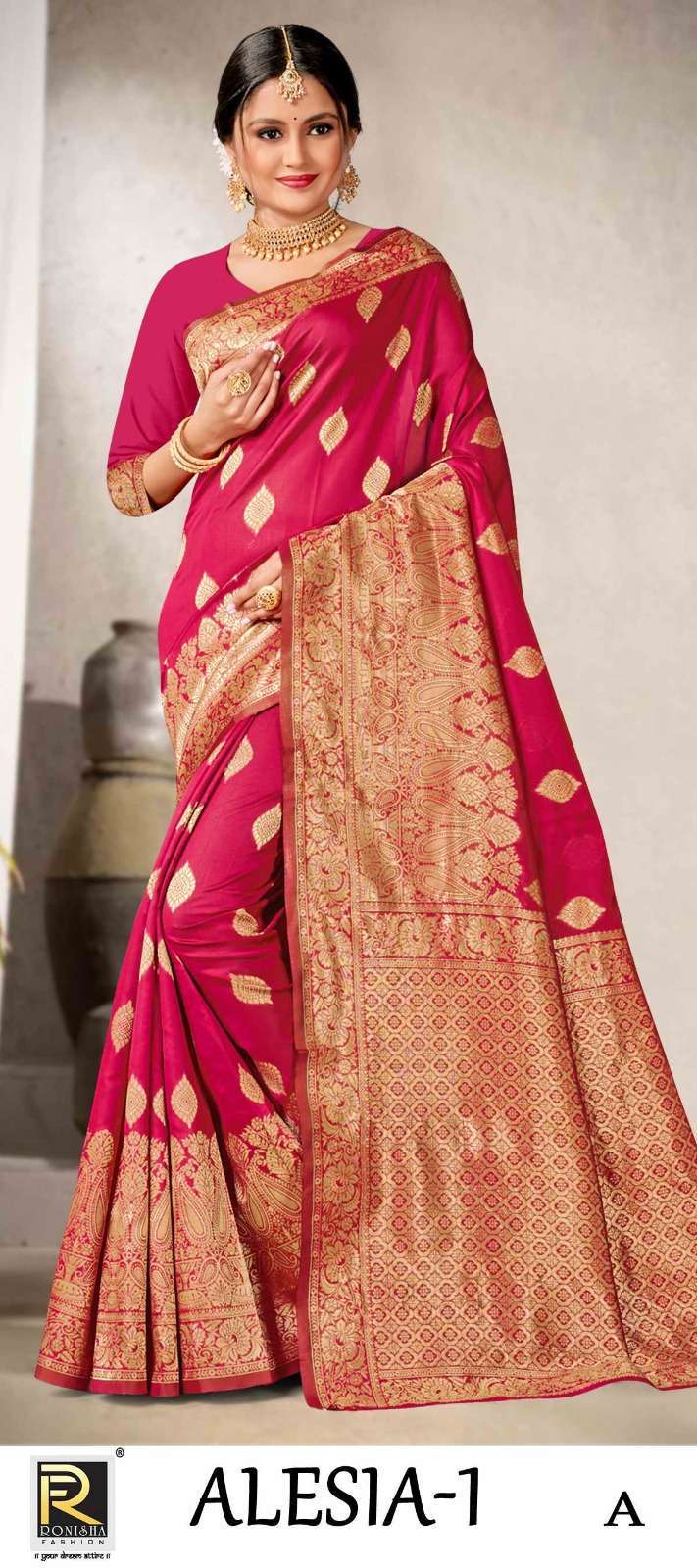 ranjna saree alesia silk fabrics saree