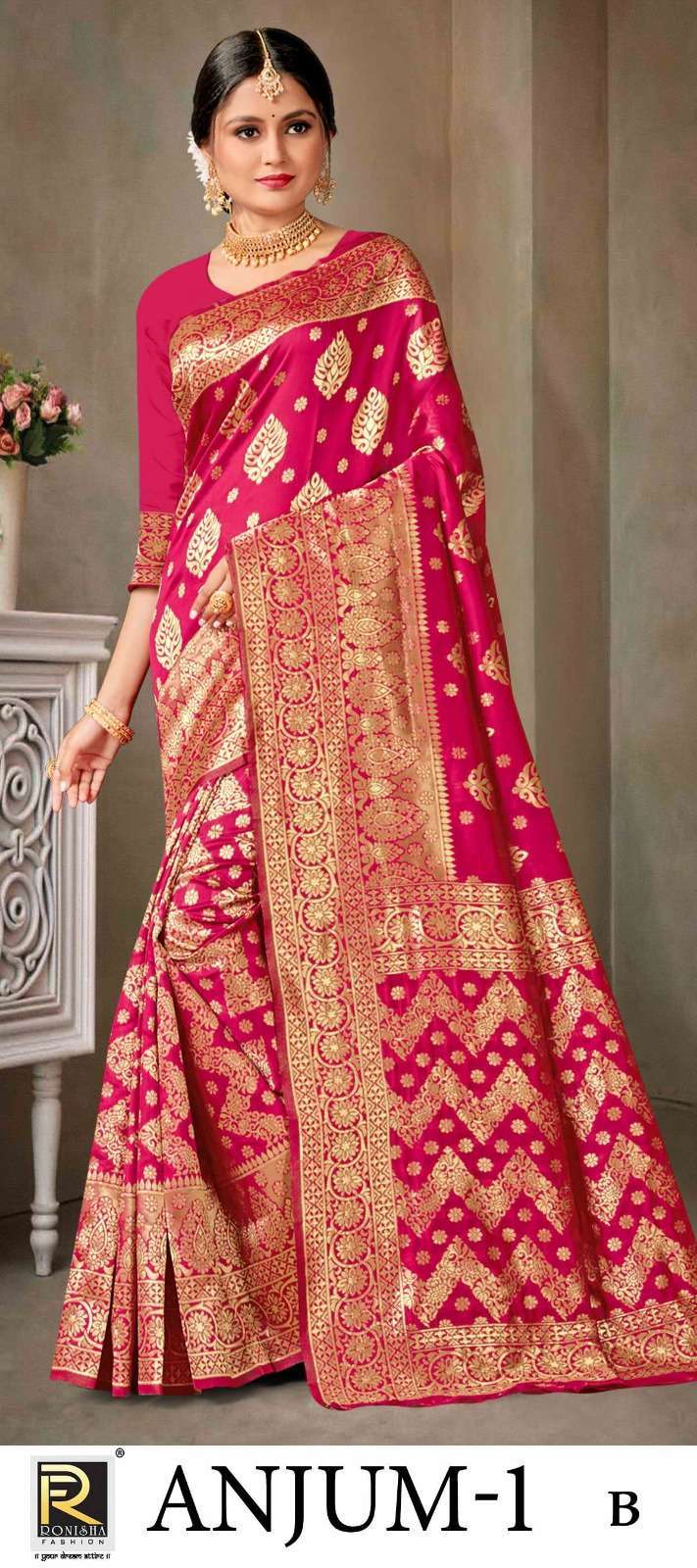 ranjna saree anjum silk fabrics saree