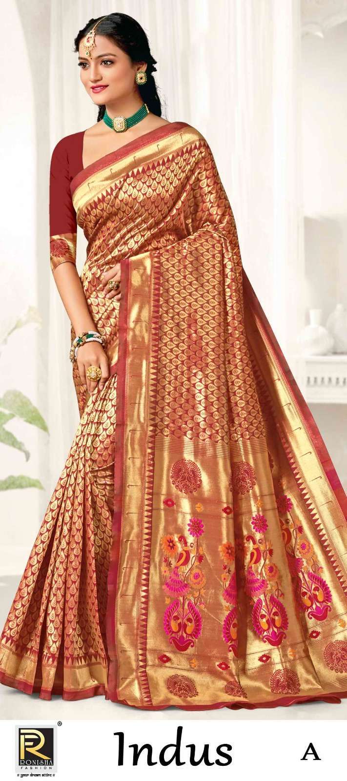 Ranjna saree indus banarasi silk fancy saree