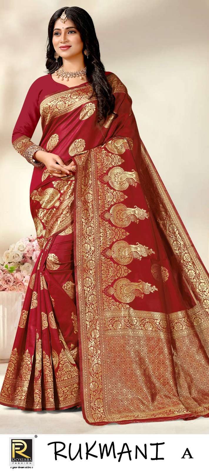 ranjna saree rukmani silk fabrics saree