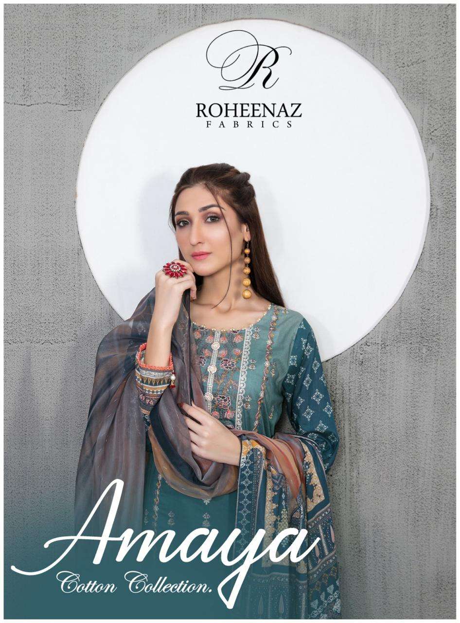 roheenaz amaya 01-06 pure cotton suit 