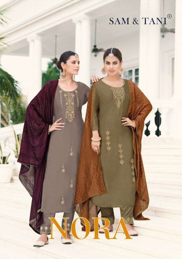 sam & tani nora series 21-26 prampara chinon silk suit 