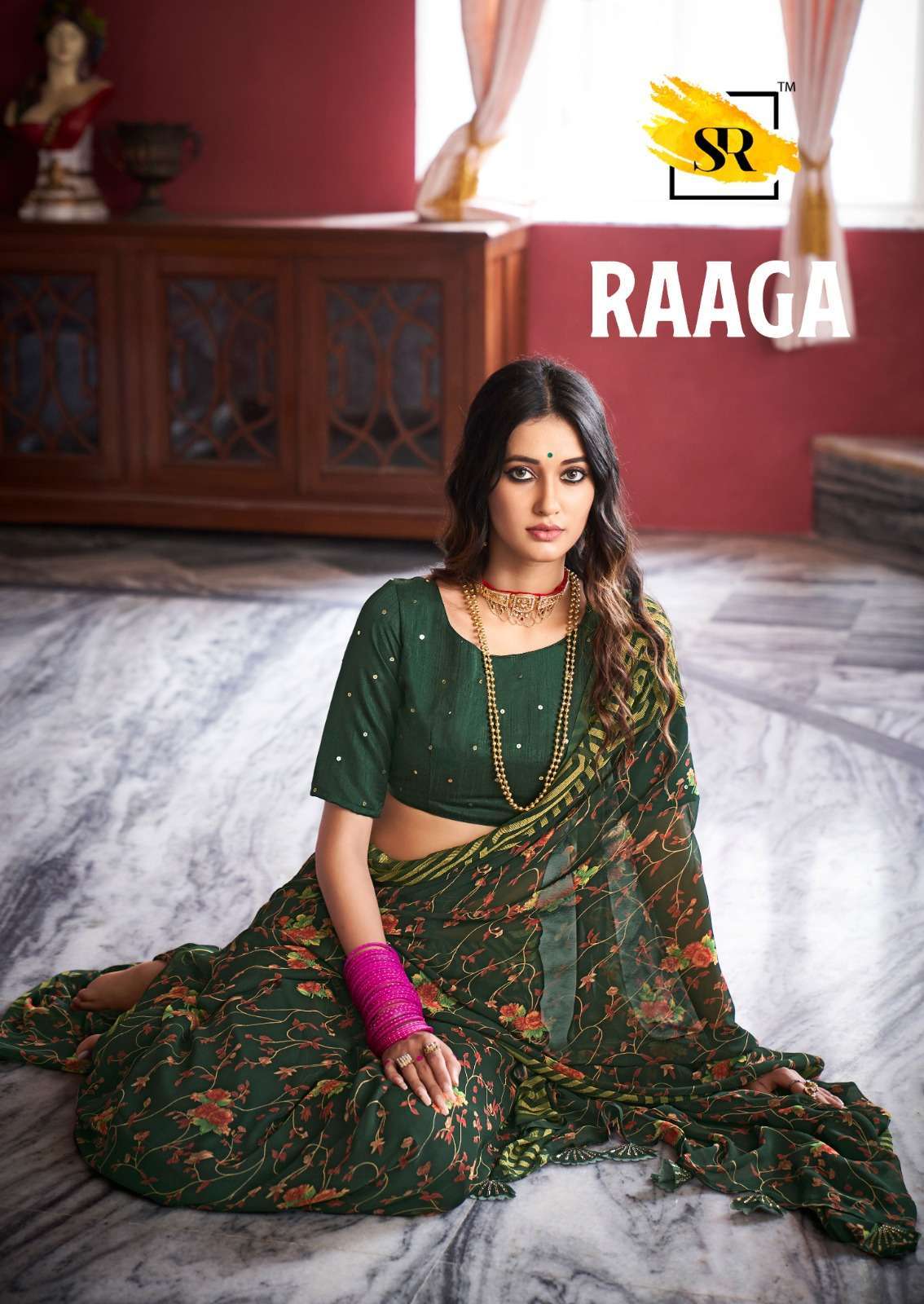 stavan raaga series 101-105 georgette brasso saree