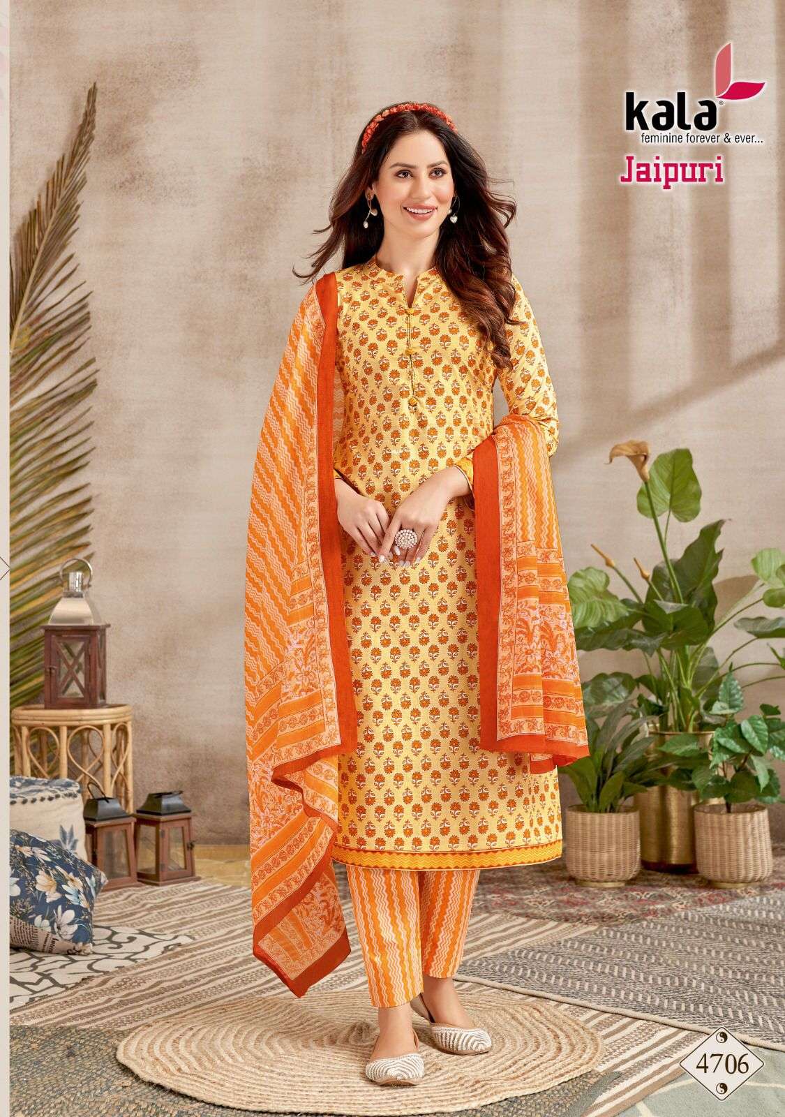 tarika creation jaipuri vol 2 series 4701-4712 pure premium cotton suit 