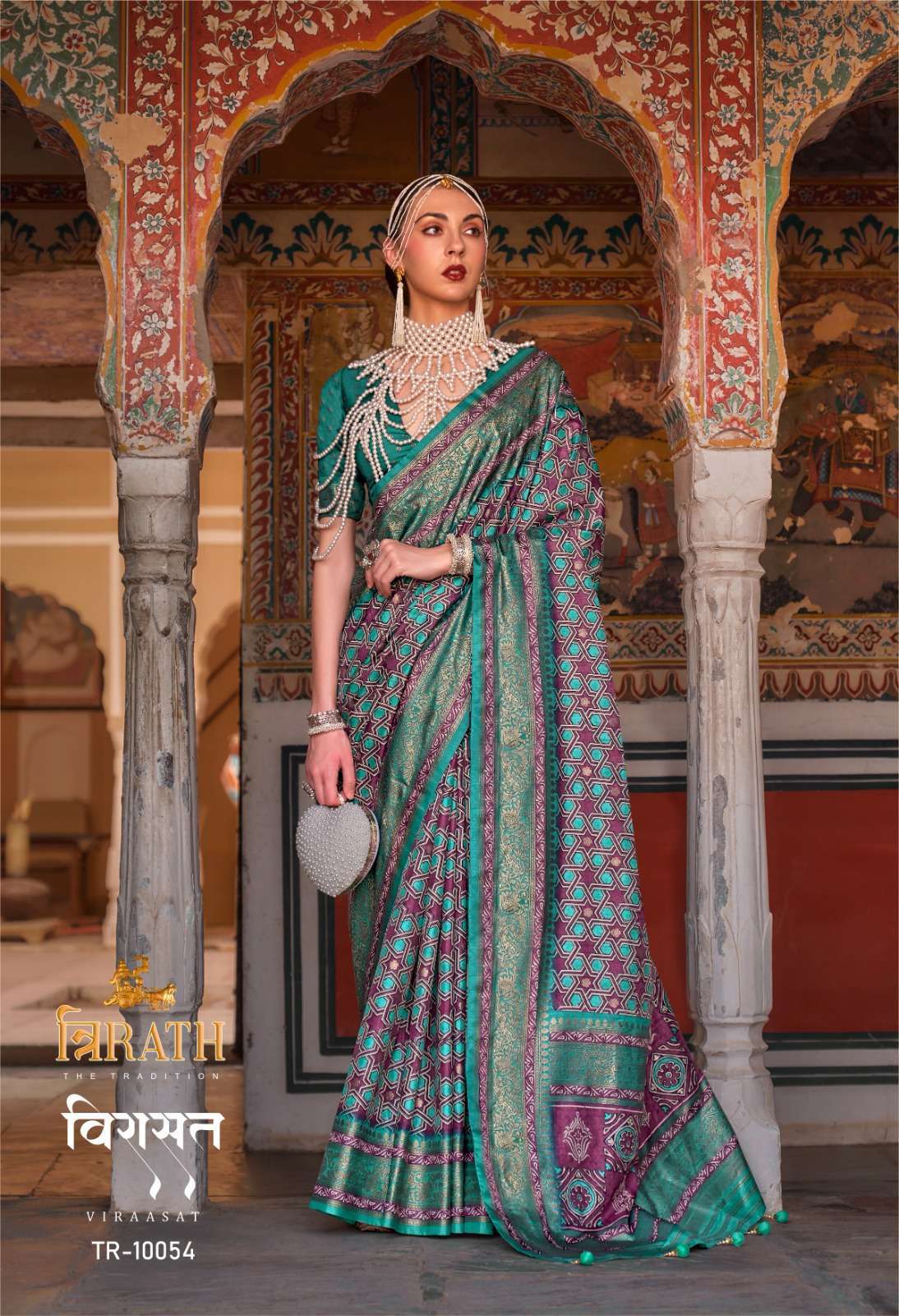 trirath viraasat series 10043-10054 silk saree