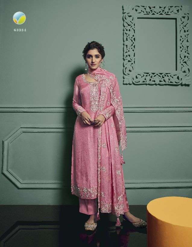 vinay kaseesh saanvi hitlist 2 series 63331-63335 dola embroidered suit 