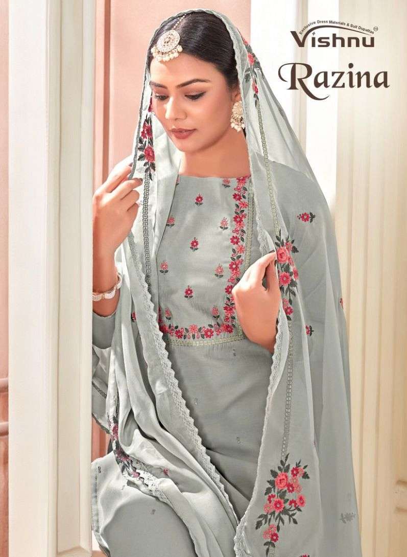 vishnu impex razina series 94001-94008 pure silk suit 