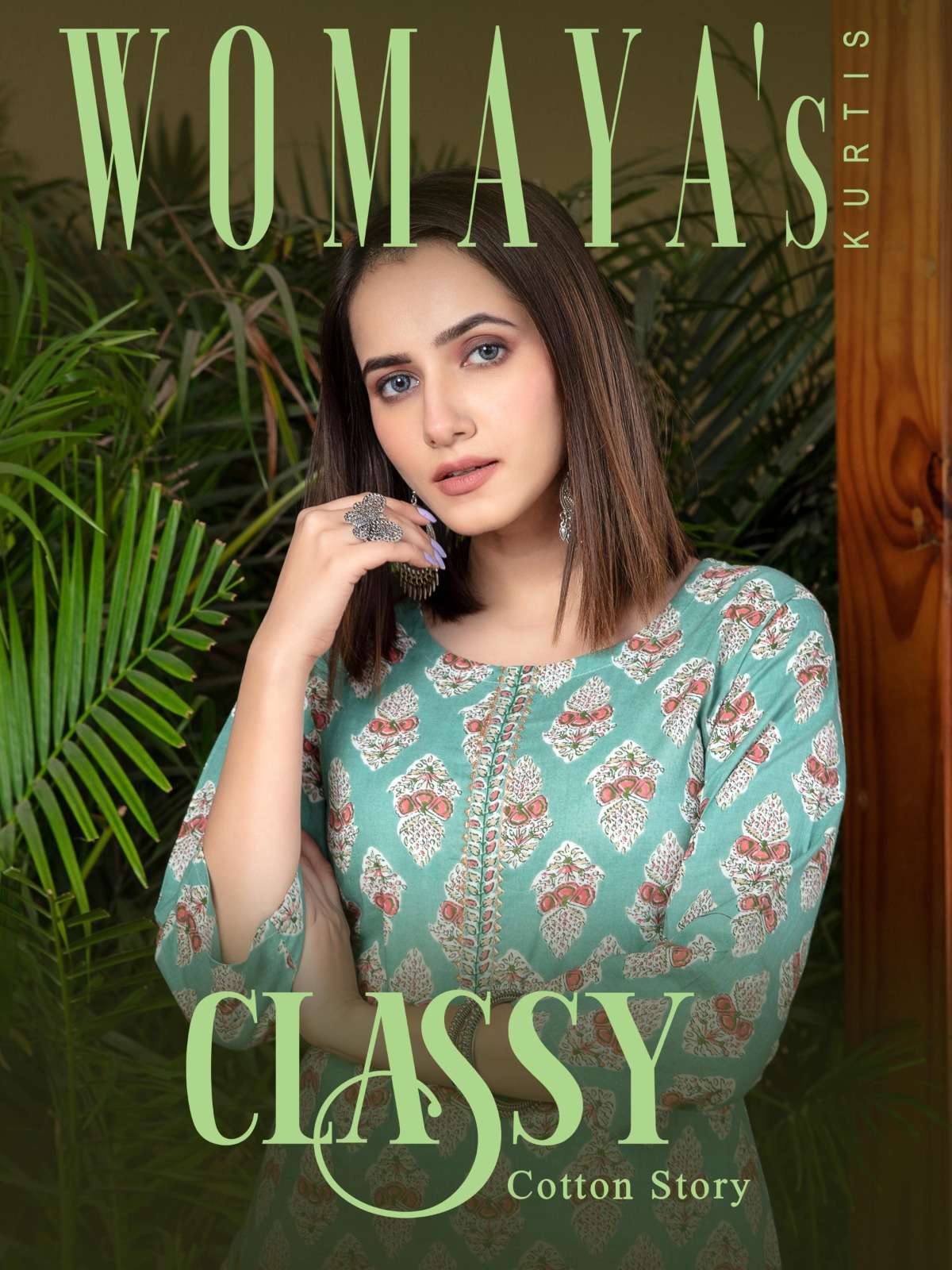 womaya classy cotton story series 8081-8089 pure cotton kurti pant