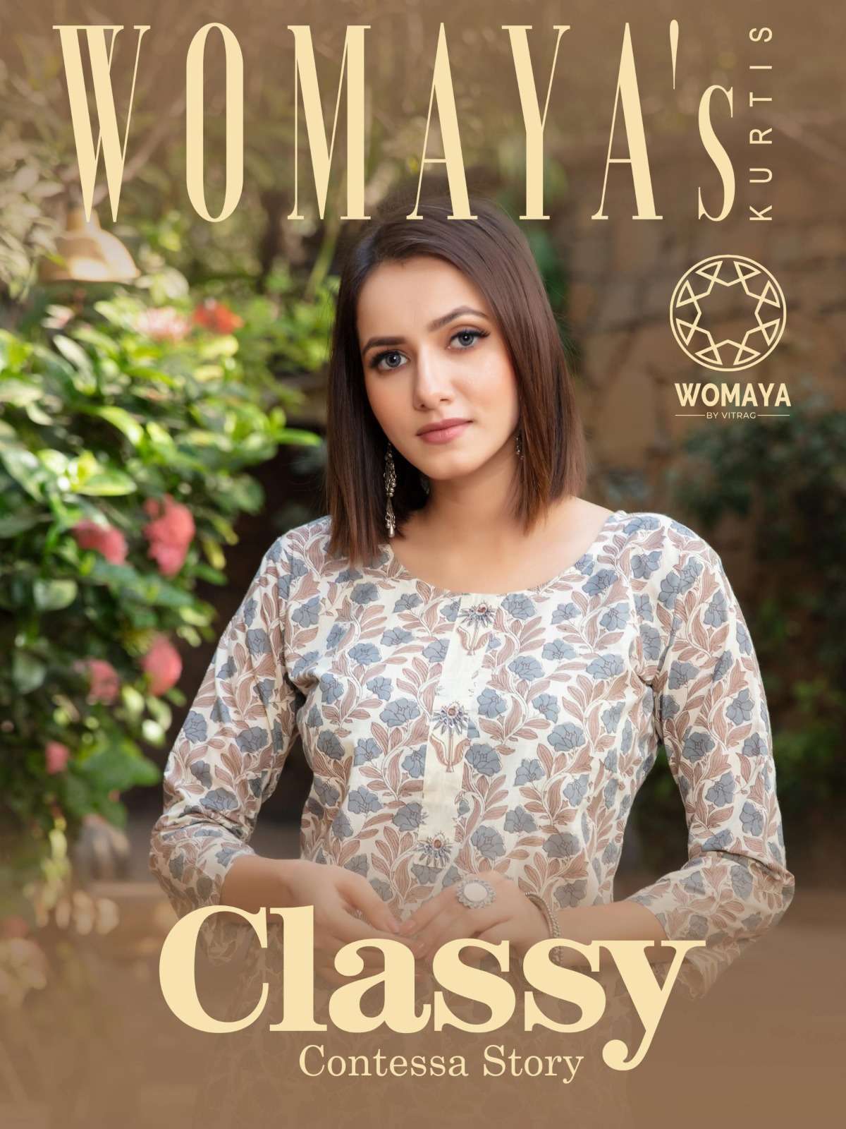 Womayas Kurti Classy Contessa Story series 8101-8108 fancy suit