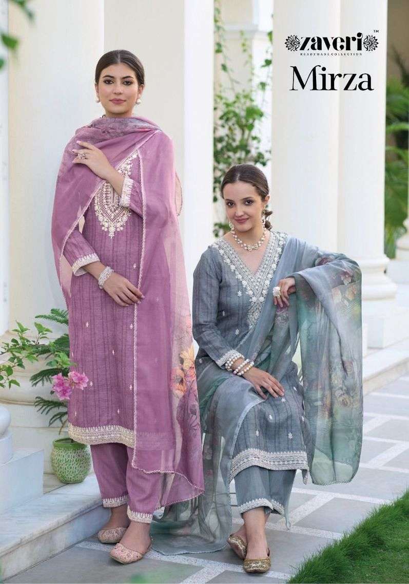 Zaveri mirza series 1179-1182 silk cotton suit