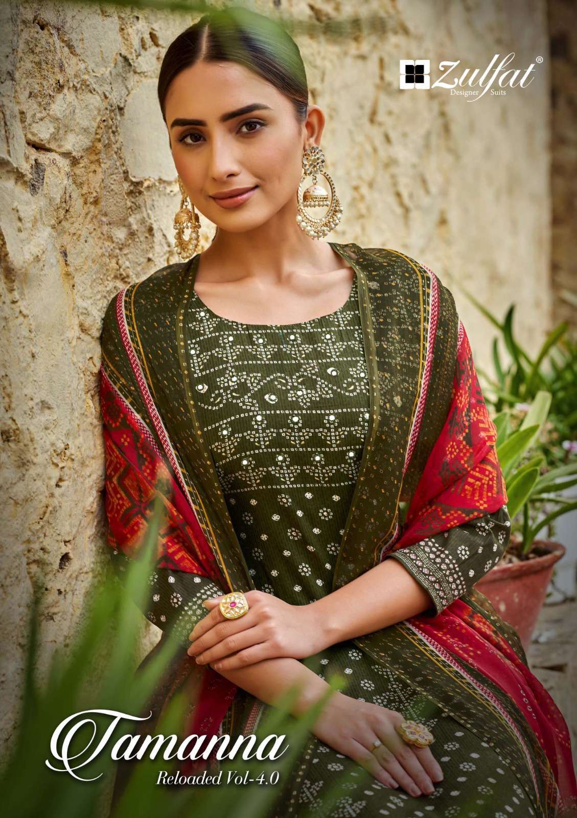 zulfat tamanna vol 4 series 515001-515010 Pure Cotton suit