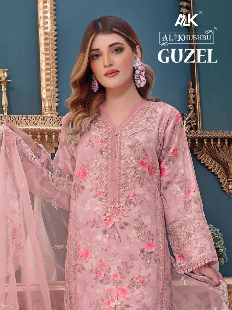 al khushbu guzal vol 1 5027 designer organza suit 