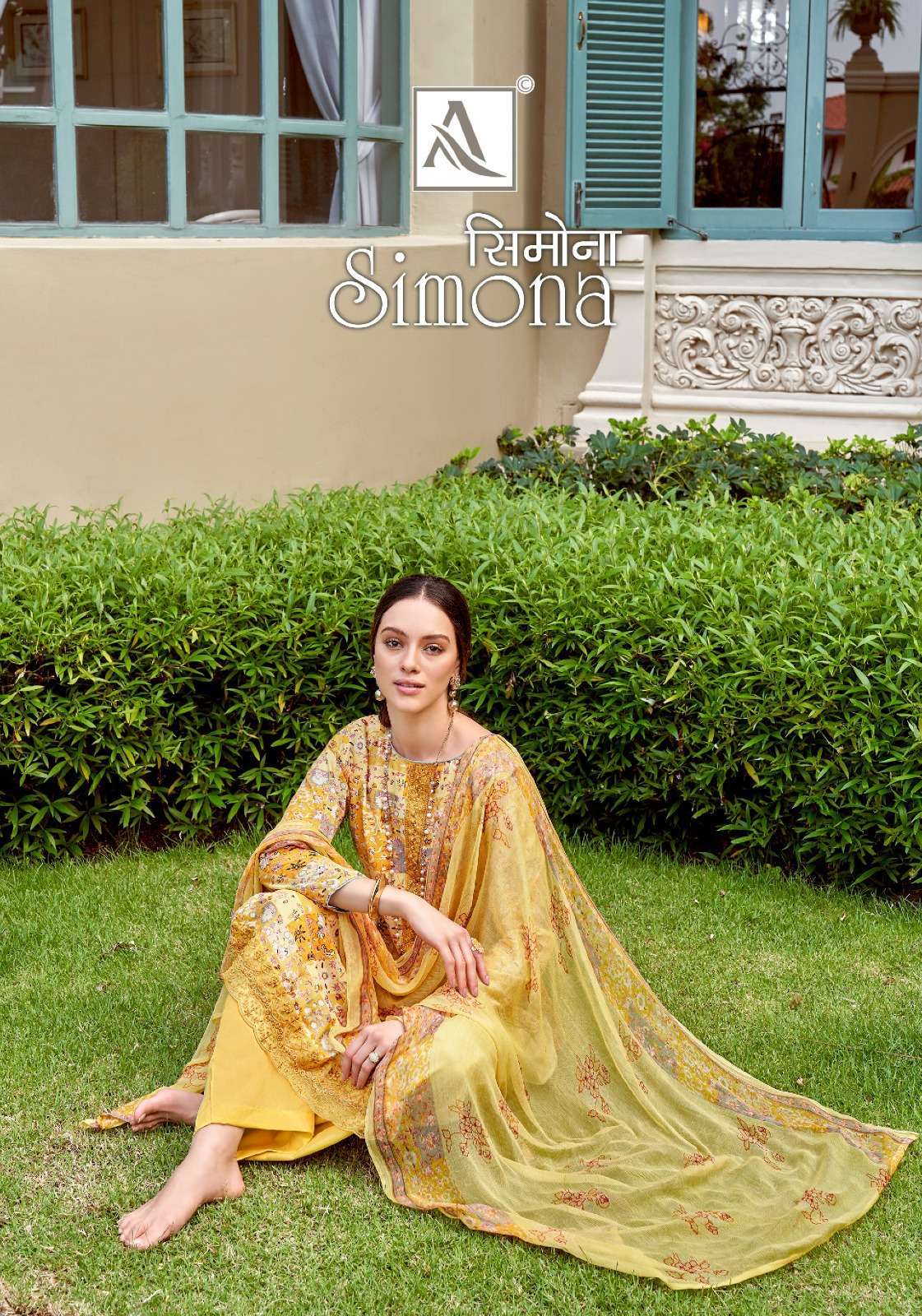 alok suit simona series 1277001-1277008 Viscose Maslin suit