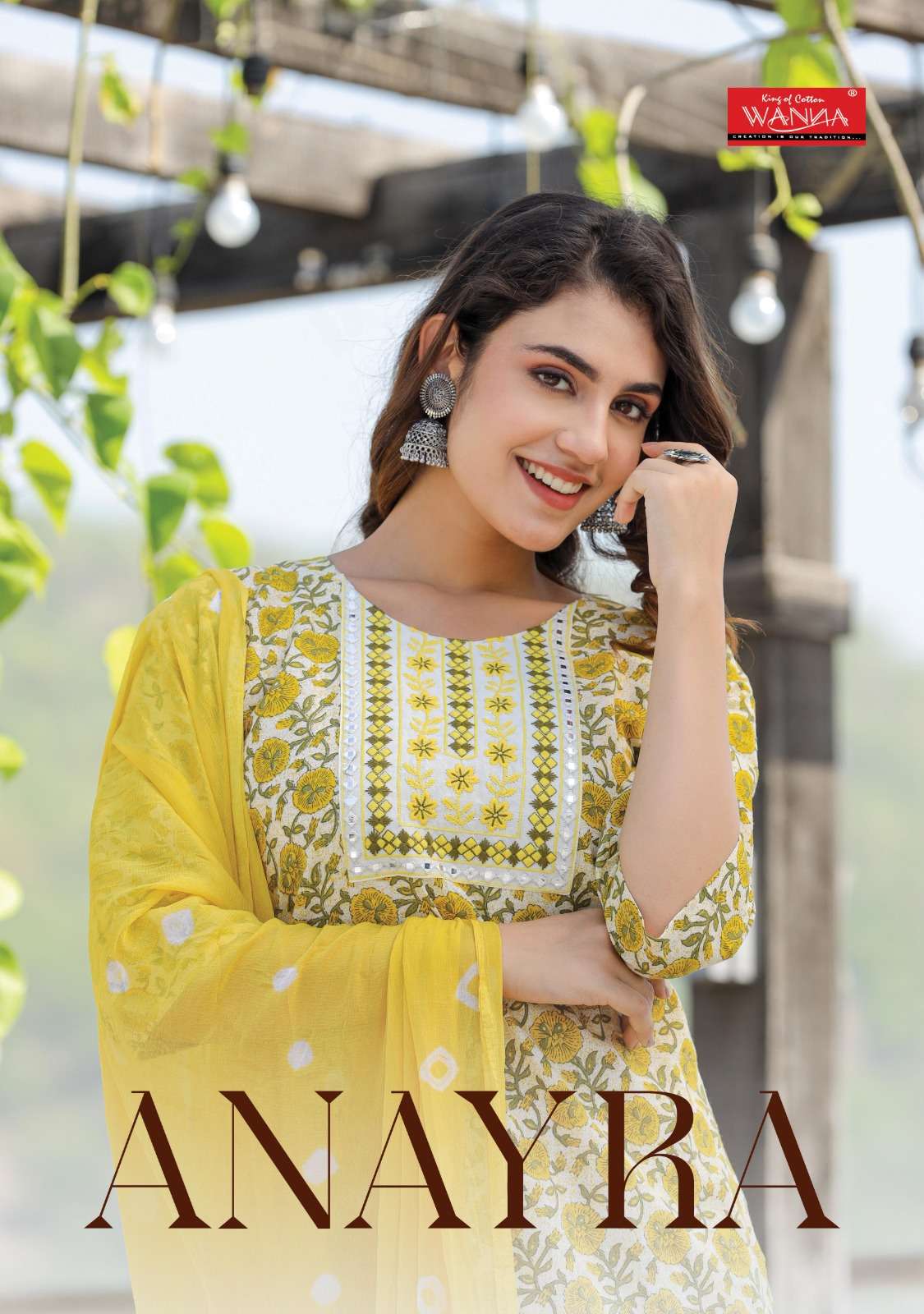 Anayra designer pure cotton cambric suit 