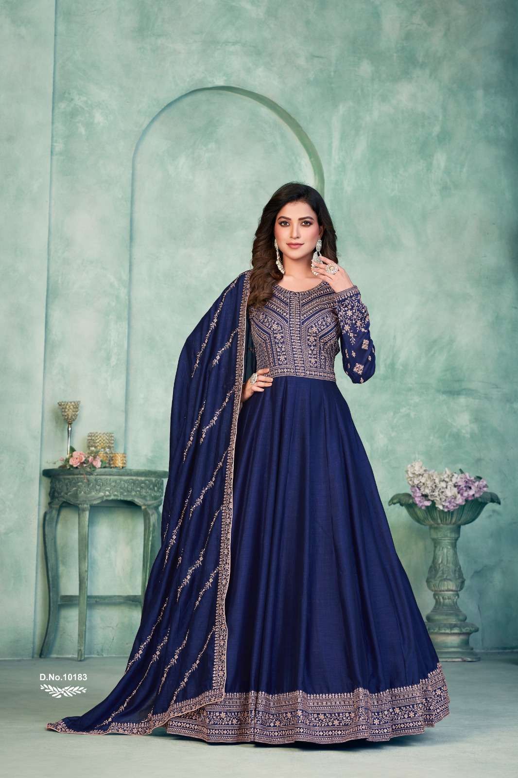 anjubaa vol 18 series 10181-10184 art silk suit 