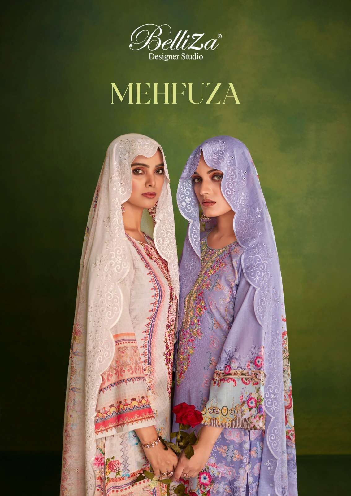 belliza mehfuza series 806001-806008 pure cotton suit 