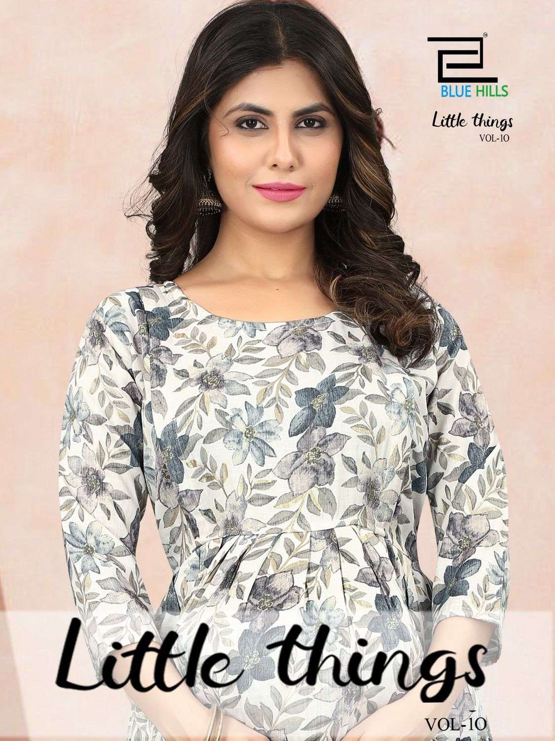 blue hills little things vol 10 series 152  Rayon capsule mill print feeding kurti