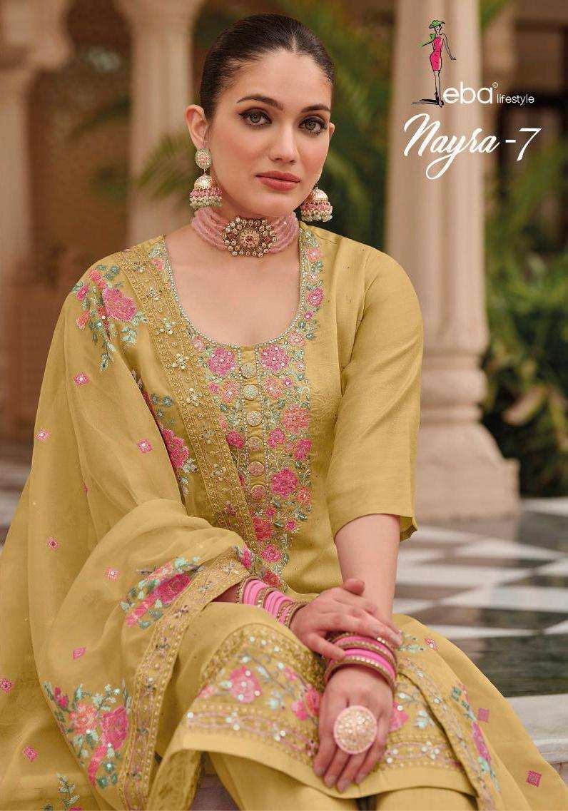 eba lifestyle nayra vol 7 series 1571-1574  pure Maheshwari viscose silk suit