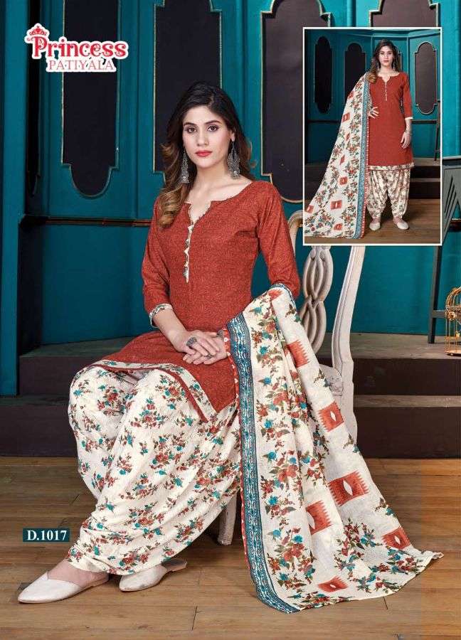 Ganesha Princess Patiyala Vol-1 series 1008-1017  Pure Cotton suit