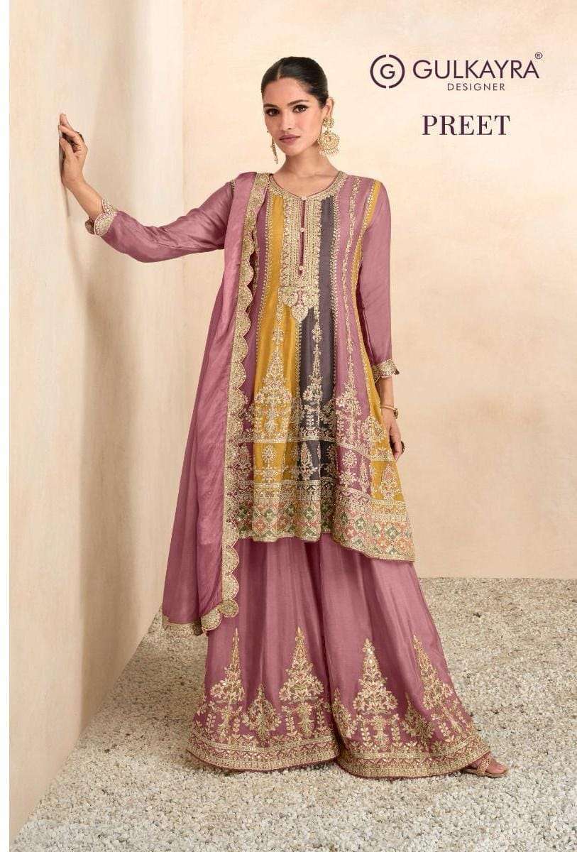 gulkayra preet series 7401 Real Chinon suit