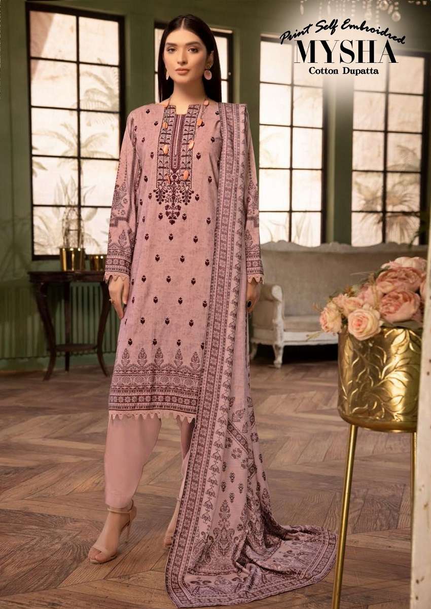 Gull A Ahmed Mysha Vol -3 series 3001-3006 Pure Lawn Cotton readymade suit