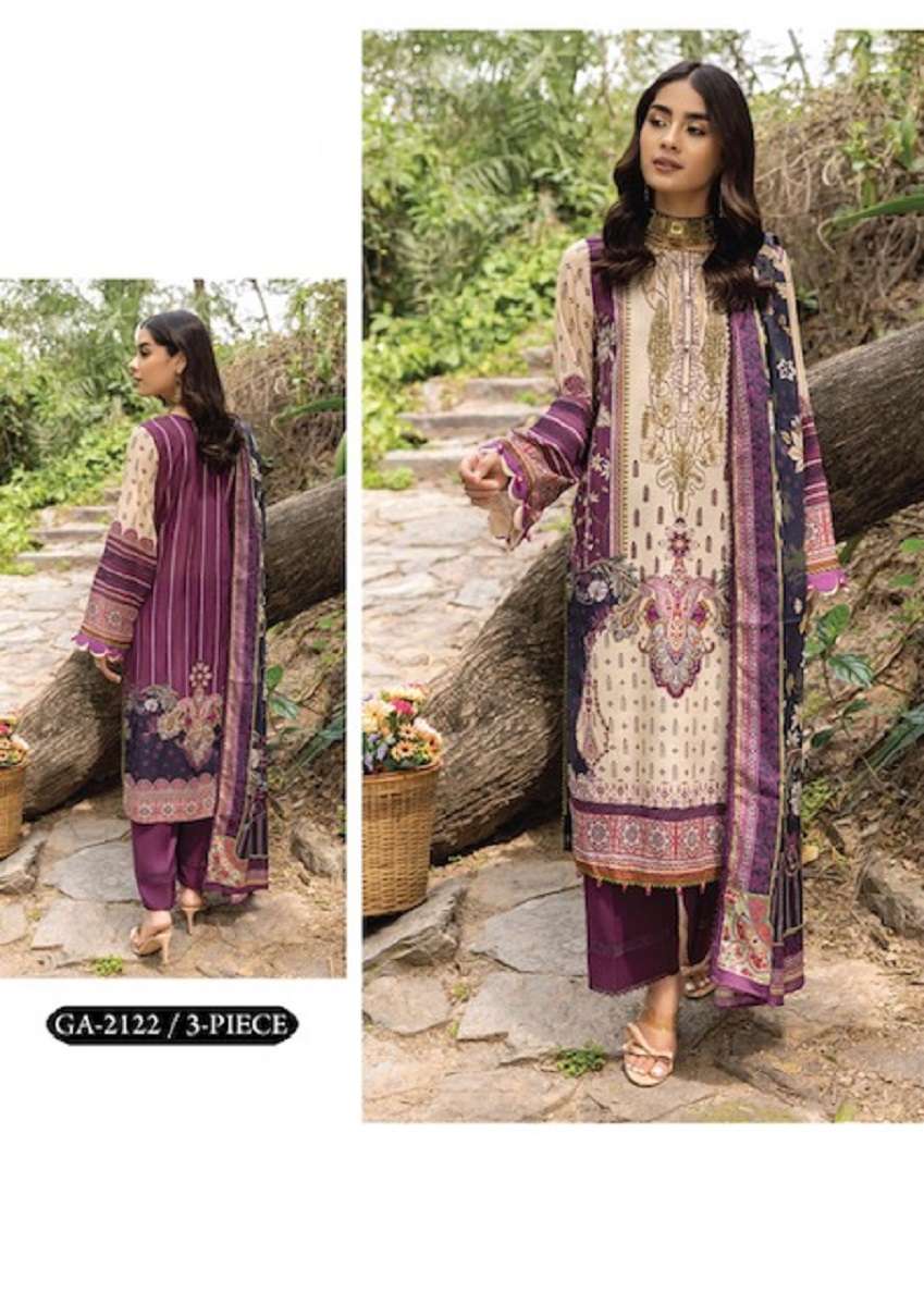 Gull AAhmed Noorain Linen Cotton Digital Print series 2120-2125 pure heavy cotton suit 